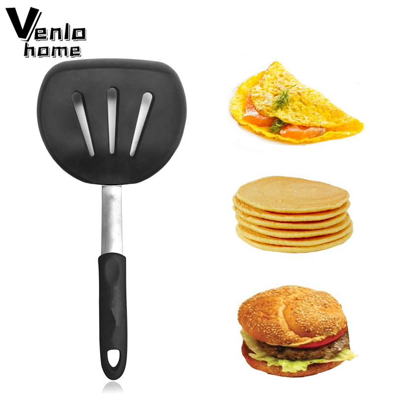 Okonomiyaki Spatula - Flexible Silicone Spatula Turner Wide Non