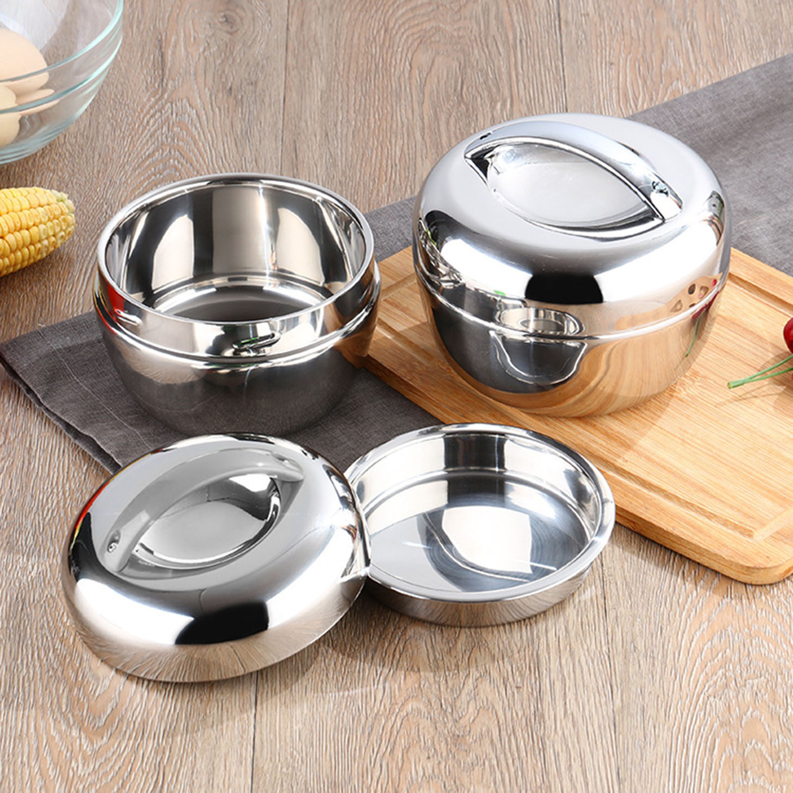 Dim Sum Basket - Stainless Steel Insulated Thermos Bottle for