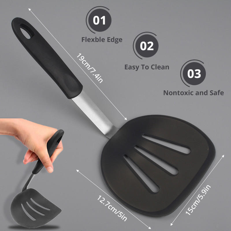 Flexible Silicone Spatula Turn - Okonomiyaki Spatula recension och pris