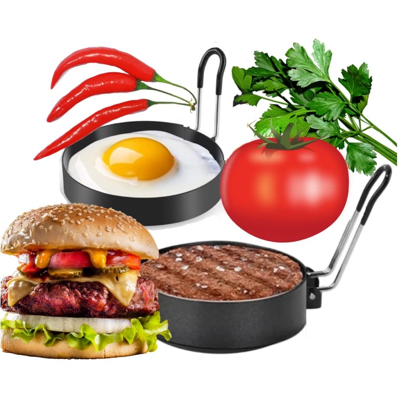 Egg Ring Mold Stainless Steel  - Mini Pancake Griddle recension och pris