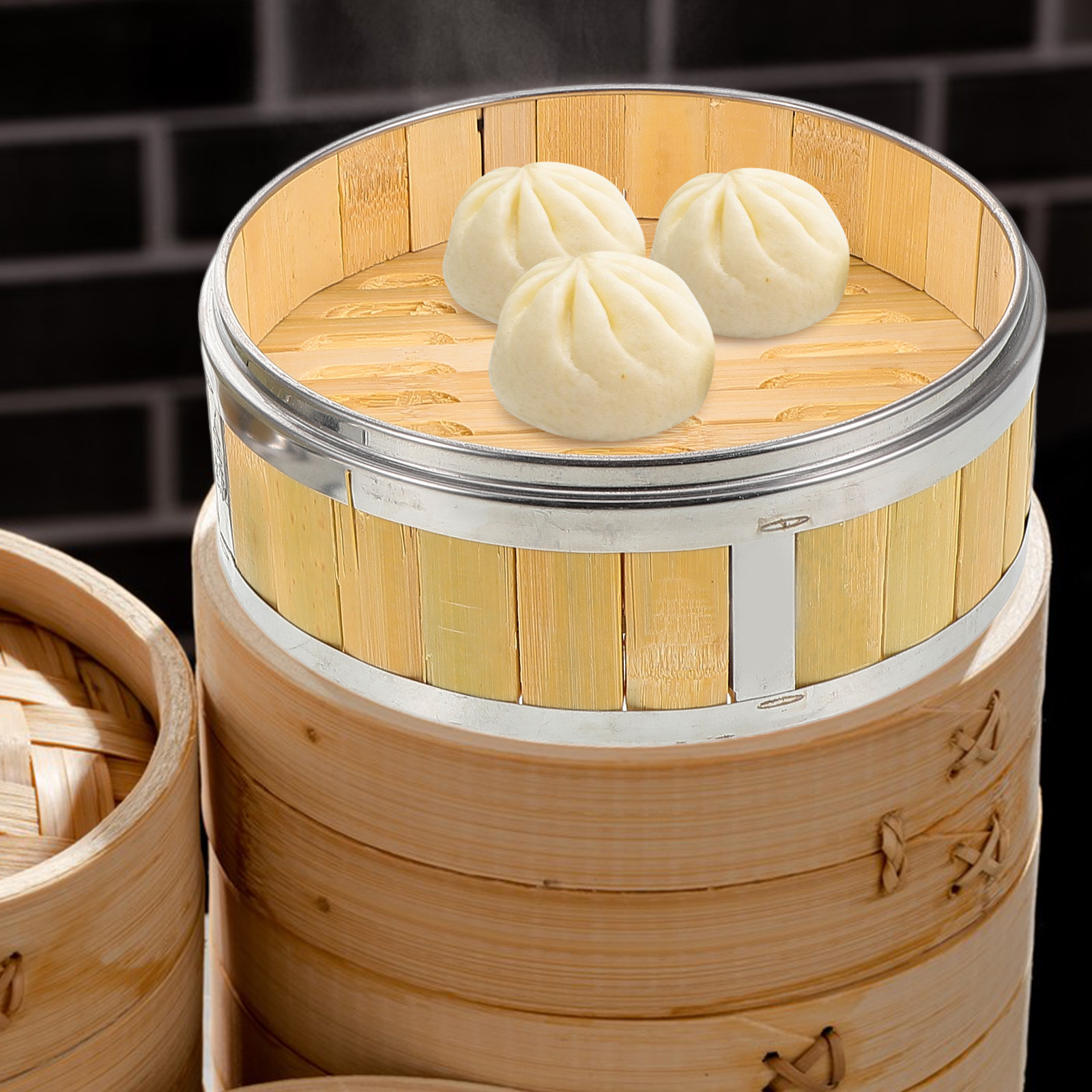 Traditional Bamboo Steamer Bas - Bao Steamer Bamboo recension och pris