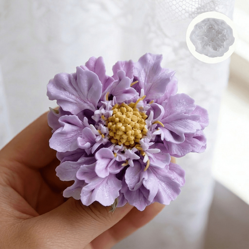 1 Dreamy Blue Potted Flower Si - Potsticker Mold recension och pris